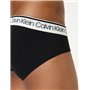 Calvin Klein Hip Brief 3pk Surge Homme ( Lot de 3), Noir (Black W/ White Wb), XL [Amazon Exclusive]