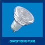 WiZ Ampoule en verre LED intelligente GU10 - Remplacement GU10 50W, 16 millions de couleurs, Wi-Fi/Bluetooth, commande vocale/ap