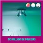 WiZ Ampoule en verre LED intelligente GU10 - Remplacement GU10 50W, 16 millions de couleurs, Wi-Fi/Bluetooth, commande vocale/ap
