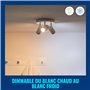 WiZ Ampoule en verre LED intelligente GU10 - Remplacement GU10 50W, 16 millions de couleurs, Wi-Fi/Bluetooth, commande vocale/ap