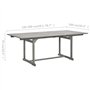 Table à dîner de jardin (150 200)x100x75cm Bois d acacia massif