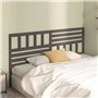 Tête de lit Gris 206x4x100 cm Bois massif de pin