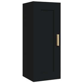 Armoire murale Noir 35x34x90 cm Bois d'ingénierie