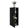 Armoire murale Noir 35x34x90 cm Bois d'ingénierie