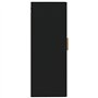 Armoire murale Noir 35x34x90 cm Bois d'ingénierie