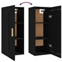 Armoire murale Noir 35x34x90 cm Bois d'ingénierie