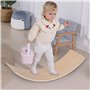 Sunny Katie Planche d'équilibre pour Enfants en Bois Naturel | Planche d'équilibre Enfant/Jouet Bascule d'intérieur | Jouets Mon