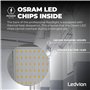 Ledvion Projecteur LED Extérieur, 100 Watt LED Spot, 6500K Eclairage de Sécurité, 12000 Lumens, IP65 Projecteur Étanche Ultra Lu