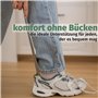 SOHFA Chausse-pied de 40 cm en métal fabriqué en Allemagne : chausse-pied stable long – avec forme ergonomique | ménage le dos, 
