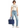 TOMMY JEANS Cabas Sac Femme Daily avec Fermeture Éclair, Bleu (Velvet Blue), Taille Unique