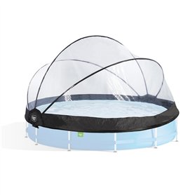 EXIT Toys Dôme de Piscine ø366cm - pour piscines Intex/Bestway - Eau Propre et Chaude - Installation Facile et Pliable - Parfait