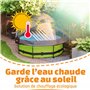 EXIT Toys Dôme de Piscine ø366cm - pour piscines Intex/Bestway - Eau Propre et Chaude - Installation Facile et Pliable - Parfait