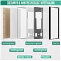 Avalo Cadre pour objets en aluminium - Cadre de boîte 3D - 60 x 80 cm - Noir - Cadre profond - Cadre photo