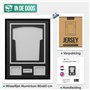 Avalo Cadre pour objets en aluminium - Cadre de boîte 3D - 60 x 80 cm - Noir - Cadre profond - Cadre photo