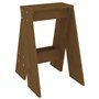 Sgabelli 2 pz Miele 40x40x60 cm in Legno Massello di Pino
