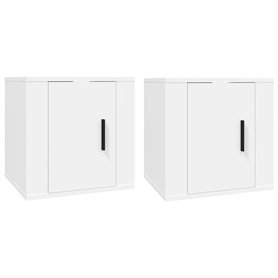 Meubles TV muraux 2 pcs Blanc 40x34
