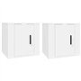 Meubles TV muraux 2 pcs Blanc 40x34