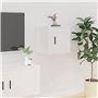 Meubles TV muraux 2 pcs Blanc 40x34,5x40 cm