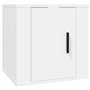 Meubles TV muraux 2 pcs Blanc 40x34,5x40 cm