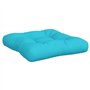 vidaXL Lot de 2 Coussins de Palette, Galettes de Chaise avec Dossier, Décoration Jardin Terrasse Patio Extérieur, Turquoise Tiss
