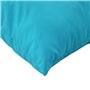 vidaXL Lot de 2 Coussins de Palette, Galettes de Chaise avec Dossier, Décoration Jardin Terrasse Patio Extérieur, Turquoise Tiss