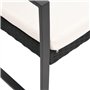 vidaXL Ensemble à Manger de Jardin avec Coussins 5 pcs Noir rotin PP, Ensemble à Manger, Ensemble à Manger d'extérieur, Ensemble