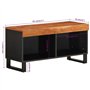 Revera Meuble TV 85 x 33 x 43,5 cm en bois massif d'acacia