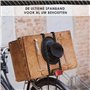 Attache Rapide avec Crochet | Porte-Bagages pour Vélos | Noir et Blanc | Élastique et Métal | Idéal pour Les Vélos avec Roues de
