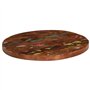 vidaXL Dessus de Table Ø 40x3,8 cm Rond Bois Massif de récupération