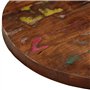 vidaXL Dessus de Table Ø 40x3,8 cm Rond Bois Massif de récupération