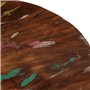 vidaXL Dessus de Table Ø 40x3,8 cm Rond Bois Massif de récupération