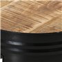vidaXL Tables de Bar Forme Tambour 3 pcs Bois de manguier Massif Brut, Table de Bar, Table de Bar de Jardin, Table de Bar de Bal