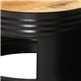 vidaXL Tables de Bar Forme Tambour 3 pcs Bois de manguier Massif Brut, Table de Bar, Table de Bar de Jardin, Table de Bar de Bal