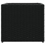 vidaXL Jardinière Noir 36x30x32 cm résine tressée, jardinière d'extérieur, bac à Fleurs, bac à tomates, jardinière de terrasse, 