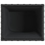 vidaXL Jardinière Noir 36x30x32 cm résine tressée, jardinière d'extérieur, bac à Fleurs, bac à tomates, jardinière de terrasse, 