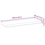 vidaXL Dessus de Table 100x30x4 cm rectangulaire Bois Massif d'acacia