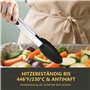 Pince Cuisine Inox Silicone, Lot de 2 Pinces Alimentaires 26cm et 33cm, Pince Barbecue Résistante à la Chaleur Avec Poignée Anti