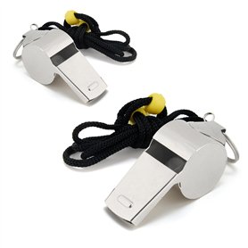 Elalove Lot de 2 Acier Inoxydable Sifflet