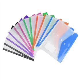 Elalove 12 Pochettes Transparentes A4 Classeur Plastique Résistant
