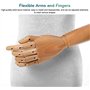 MUZIT Mannequins de vitrine, mannequins Demi-Corps féminins avec Support en métal, Torse de Mannequin de vêtements Flexible for 