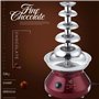 Fontaine à chocolat commerciale, tour à fondue au chocolat chaud, machine à chauffer le chocolat en acier inoxydable de grande c