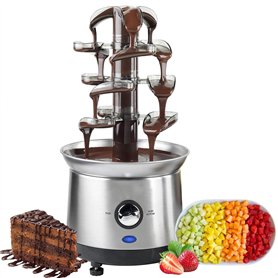 YZRDCXM Fontaine à Chocolat électrique à 4 Niveaux en Acier Inoxydable