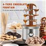 YZRDCXM Fontaine à Chocolat électrique à 4 Niveaux en Acier Inoxydable, Machine à Fondue au Chocolat, capacité de 1,2 kg, for Ch