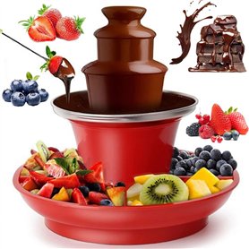 Service à fondue au chocolat électrique