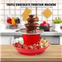 Service à fondue au chocolat électrique, fontaine à chocolat, avec palette amovible à 3 couches, fontaine automatique, peut cont