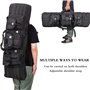 Housse de Transport pour 2 Fusils à Air Fusils de Chasse Rembourée Sac Tactical Double Rifle 95/105/118/140 cm Très Durable Mall