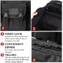 Housse de Transport pour 2 Fusils à Air Fusils de Chasse Rembourée Sac Tactical Double Rifle 95/105/118/140 cm Très Durable Mall