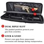 Housse de Transport pour 2 Fusils à Air Fusils de Chasse Rembourée Sac Tactical Double Rifle 95/105/118/140 cm Très Durable Mall