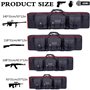 Housse de Transport pour 2 Fusils à Air Fusils de Chasse Rembourée Sac Tactical Double Rifle 95/105/118/140 cm Très Durable Mall