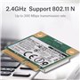 Byged Carte WiFi Bluetooth, Carte PCI-E WiFi sans Fil 2.4G 802.11B/G/N Carte réseau Informatique pour Dell/ASUS//